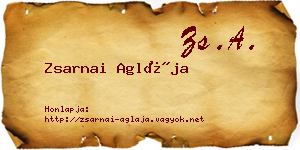 Zsarnai Aglája névjegykártya